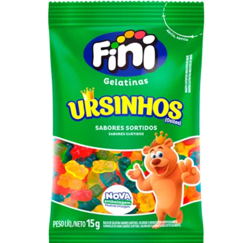 Bala Gelatina Fini 15g Ursinhos