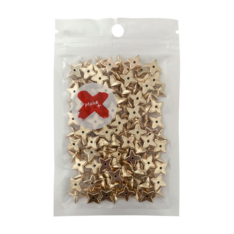 Pedra Chaton Estrela 12mm 17g Dourado