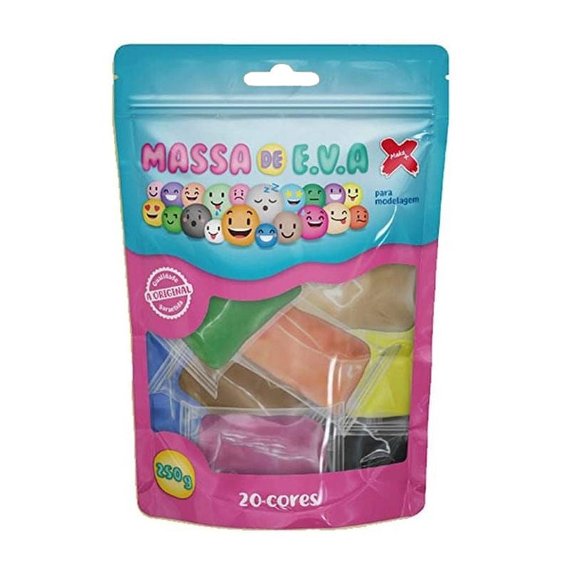 Massa de EVA 250g 20 Cores