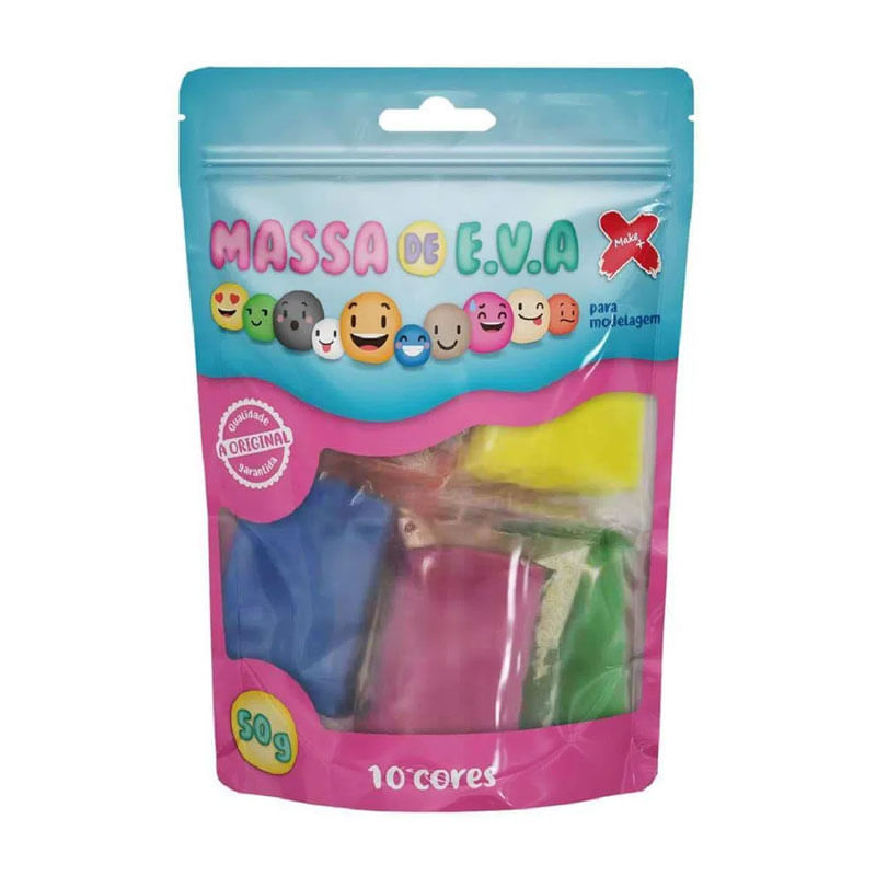 Massa de EVA 50g 10 Cores