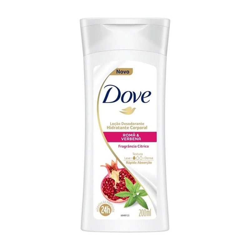 Loção Hidratante Dove Romã e Verbena 200ml