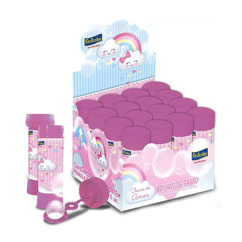 Bolha Sabão Festcolor Chuva de Amor