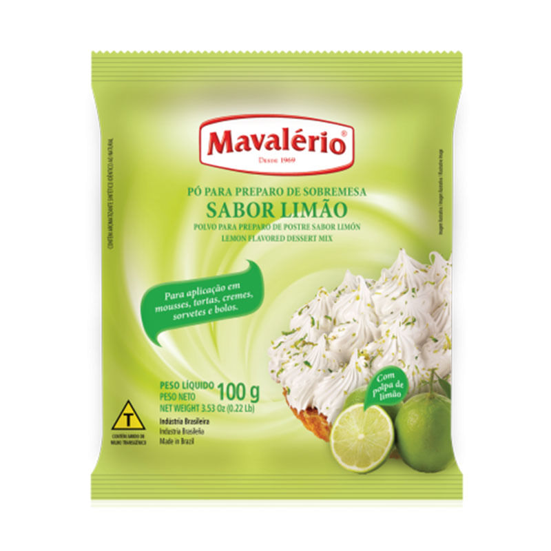 Pó para Preparo de Sobremesa Sabor Limão 100g