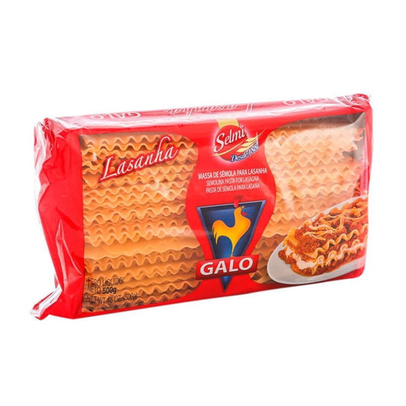 Macarrão Lasanha Galo 500g