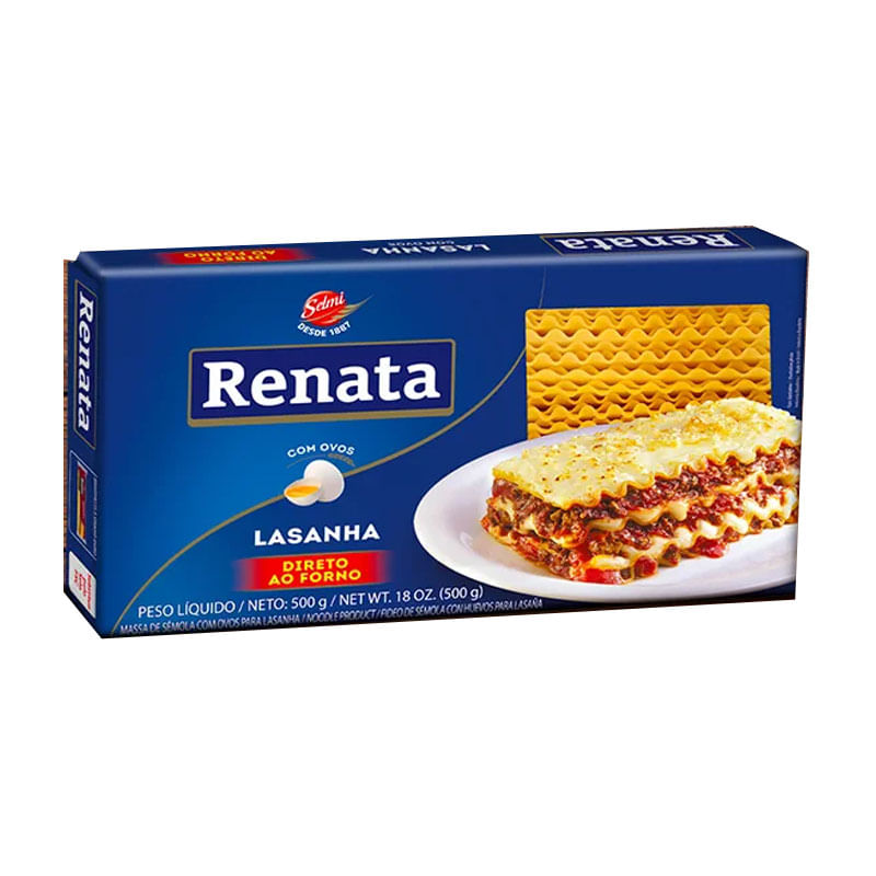 Macarrão Lasanha Renata com Ovos 500g