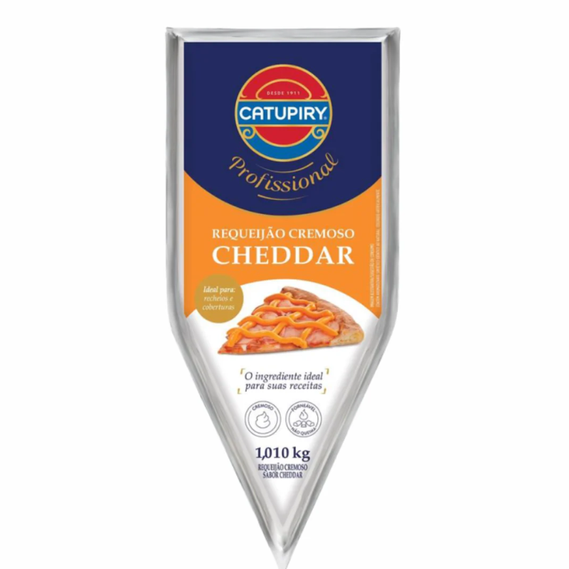 Requeijão Cremoso Cheddar Em Bisnaga Catupiry 1,01kg