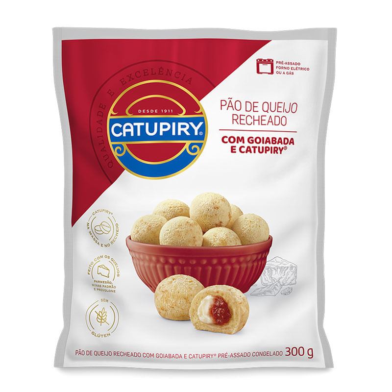 Pão de Queijo Recheado Goiabada Catupiry 300g