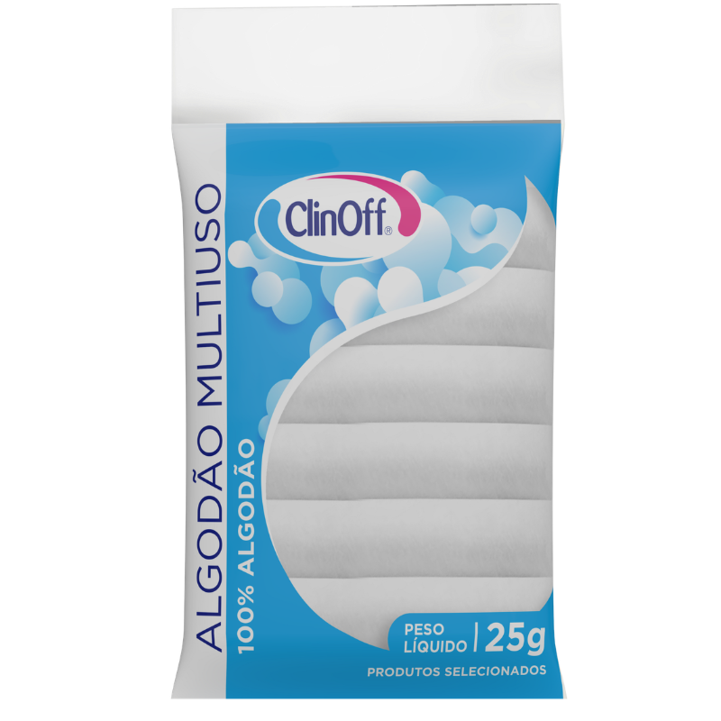 Algodão ClinOff Multiuso Sanfonado 25g