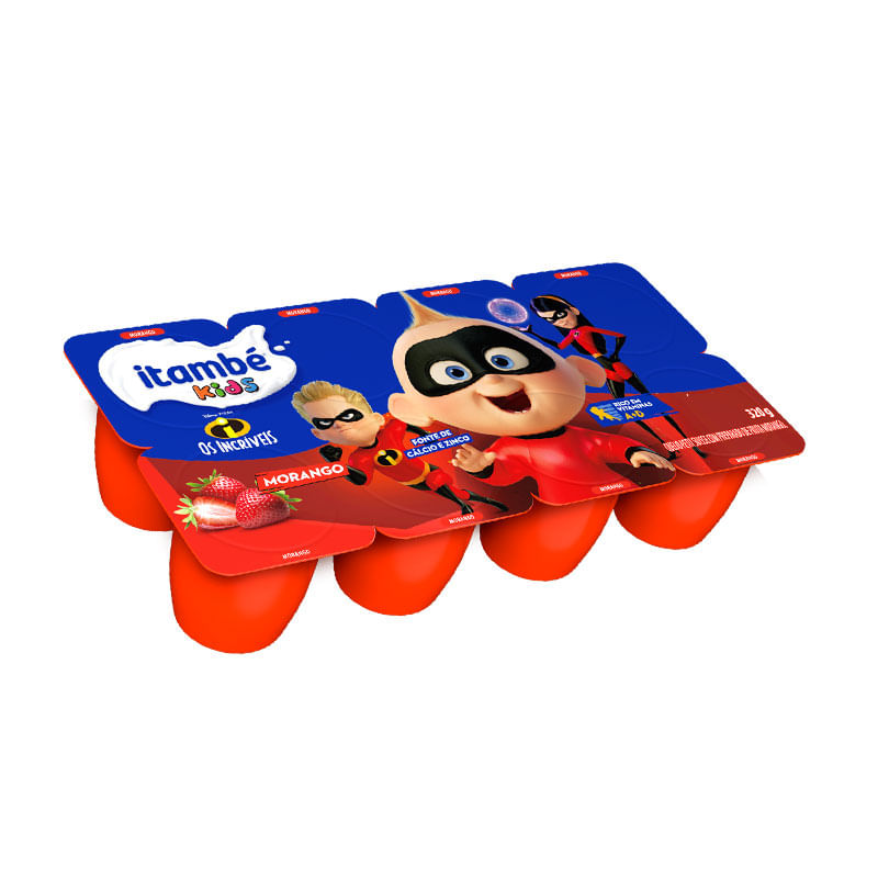 Iogurte Itambé Petit Suisse Morango Bandeja 320g