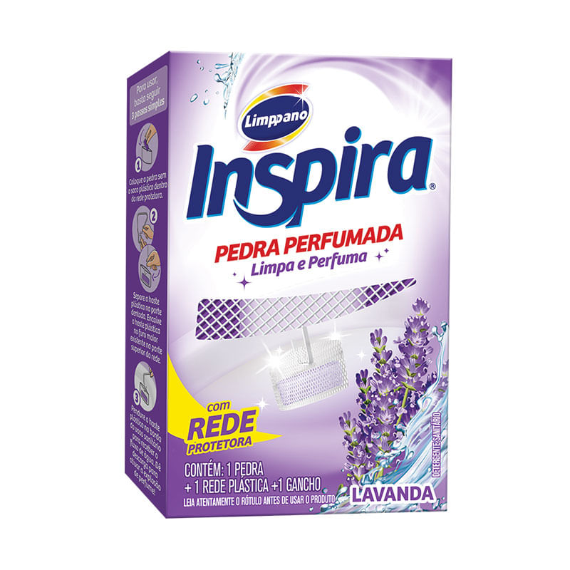 Pedra Sanitária Limppano Lavanda com Rede Protetora 35g 