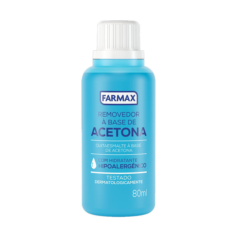 Removedor Esmalte Farmax 80ml Base Acetona