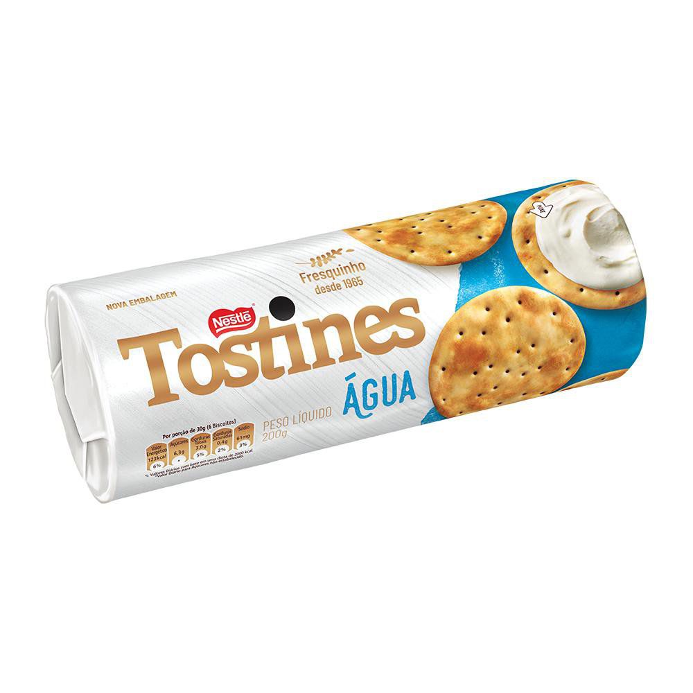 Biscoito Nestlé Tostines Cracker Água 200G