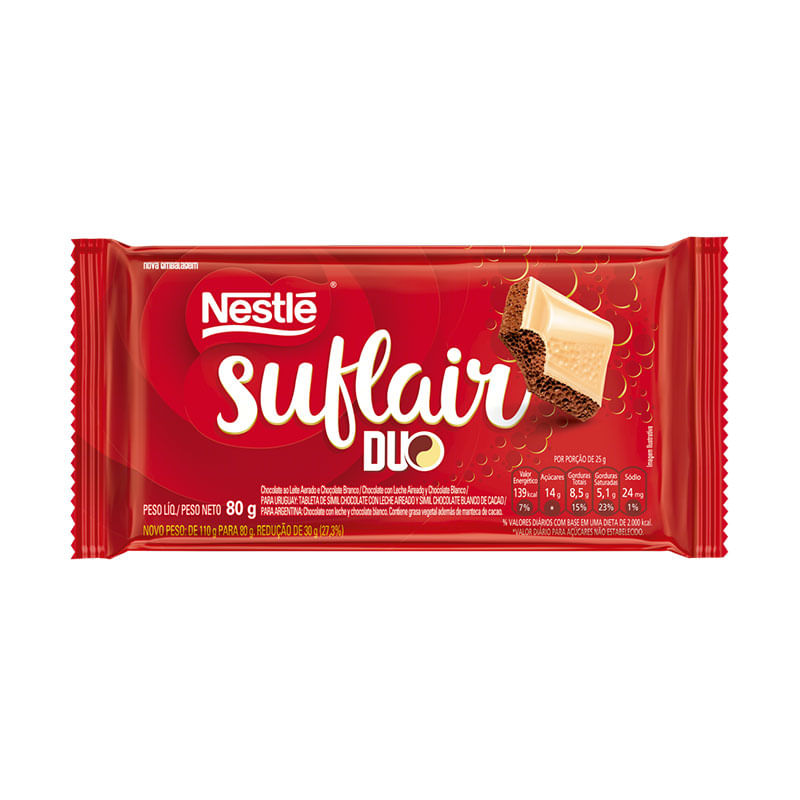 Chocolate Nestlé Suflair Duo 80g