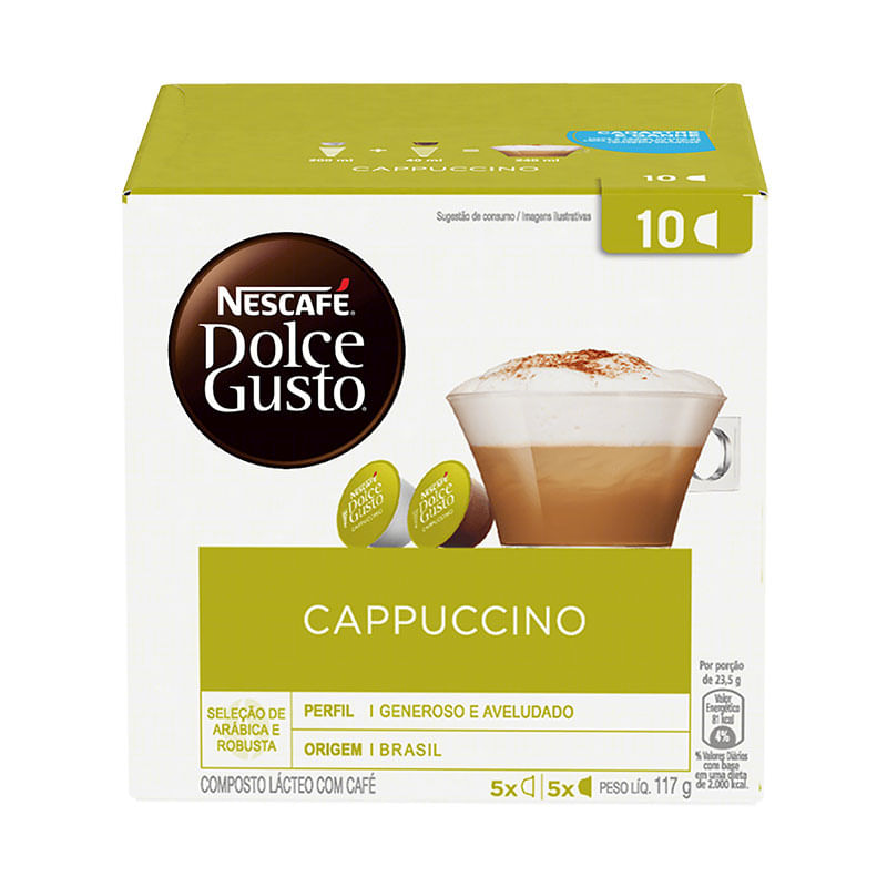 Nescafé Dolce Gusto em Cápsulas Cappuccino 10x117g