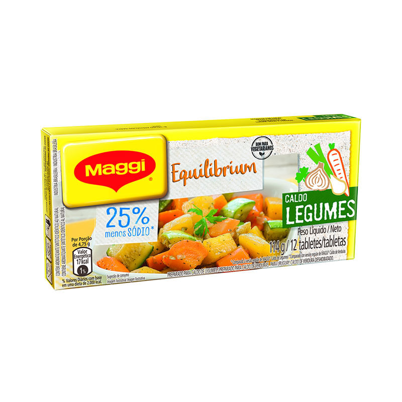 Caldo Maggi Legumes Equilibrium 114G Tablete com 12un