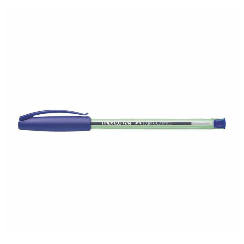 Caneta Esferográfica Faber Castell Trilux 035 Média Azul Unidade