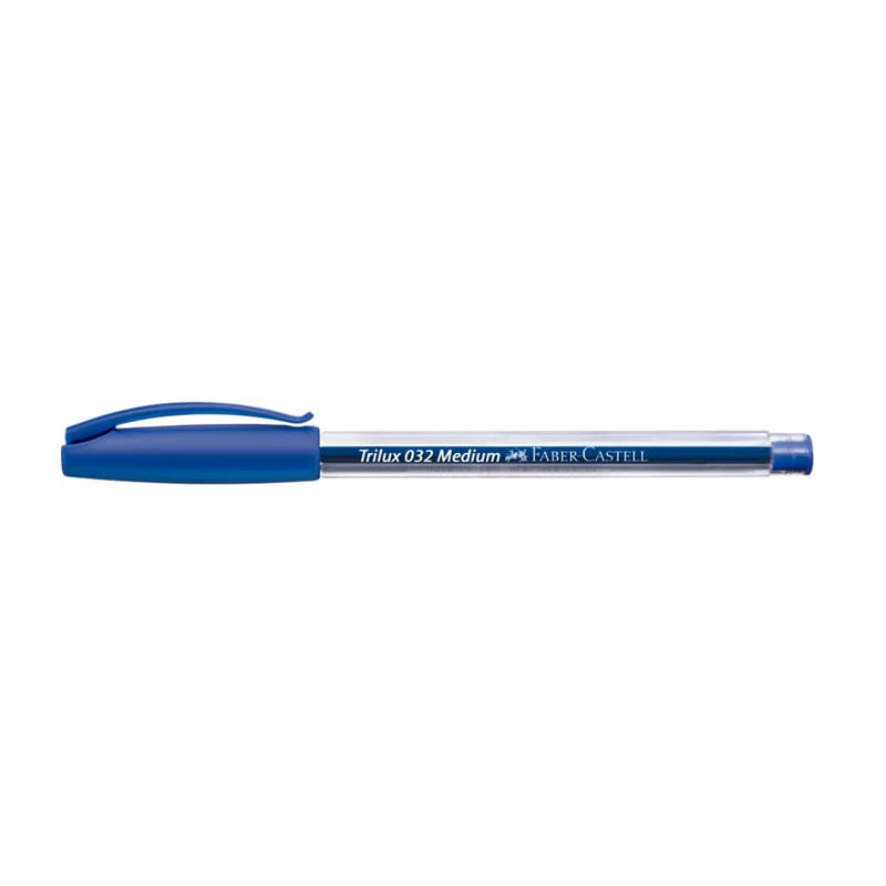 Caneta Eferográfica Azul Trilux Faber Castell 1 Unidade