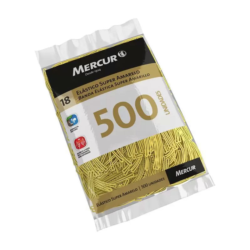Liga para Dinheiro Mercur Amarela Super Número 18 500un