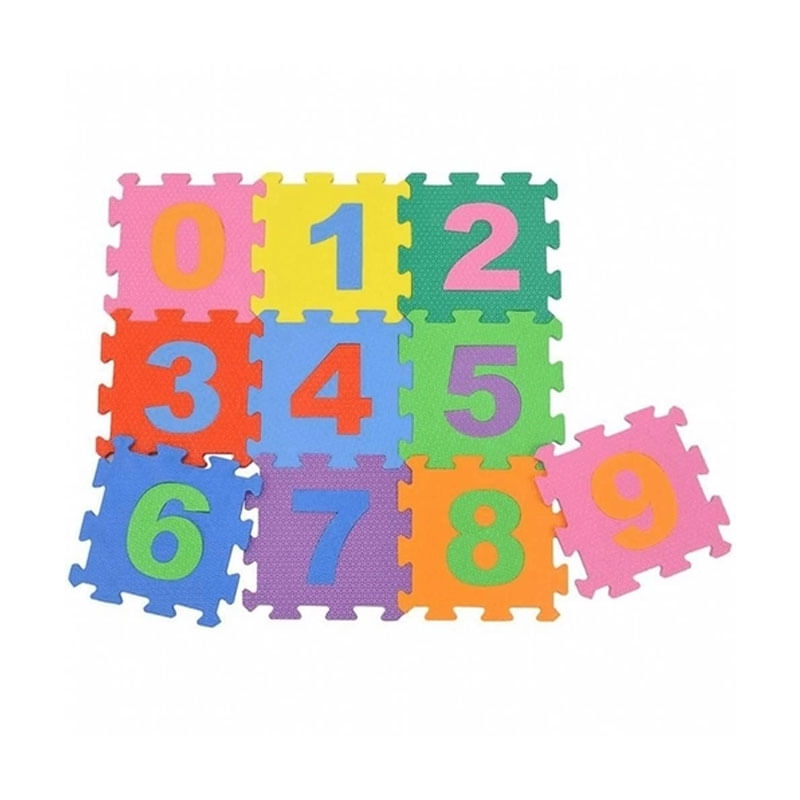 EVA Tatame 30cmx30cm Números Sortido VMP 10 Peças