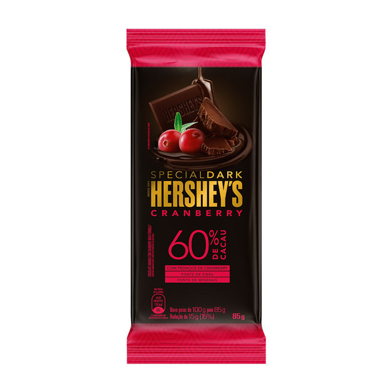 Barra Chocolate Hershey´s Special Dark Cranberry 85g