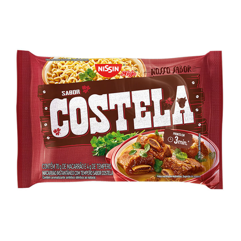 Macarrão Instantâneo Nissin Costela 75g
