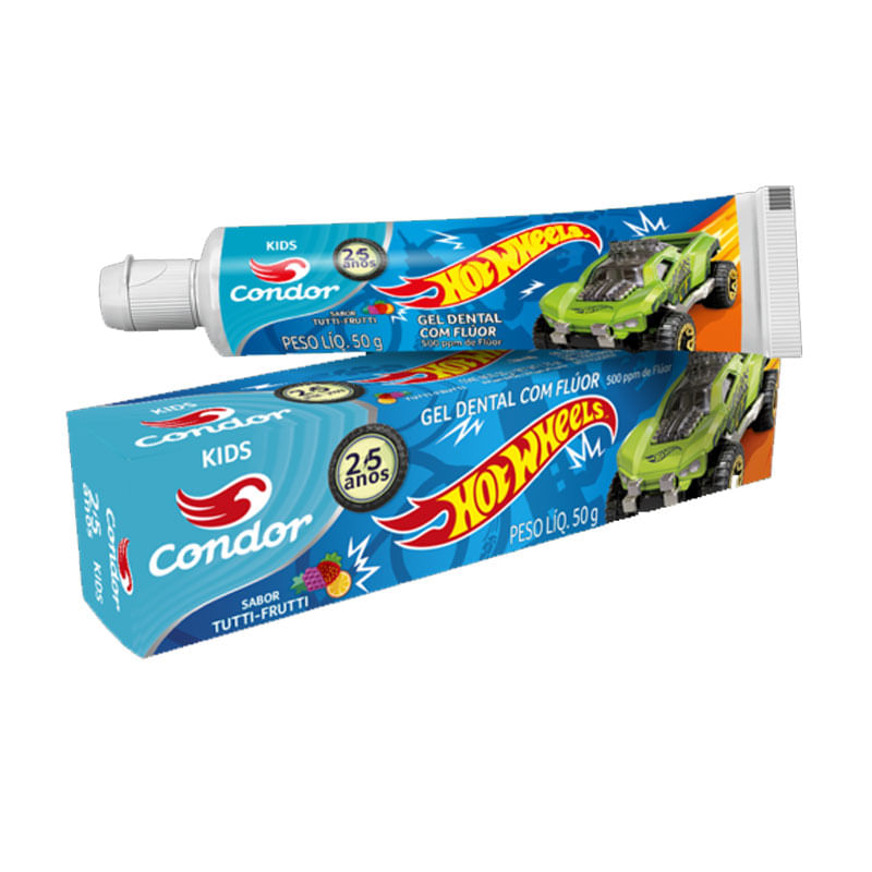Gel Dental Bambinos 2 3512 Hot Wheels Condor 50g
