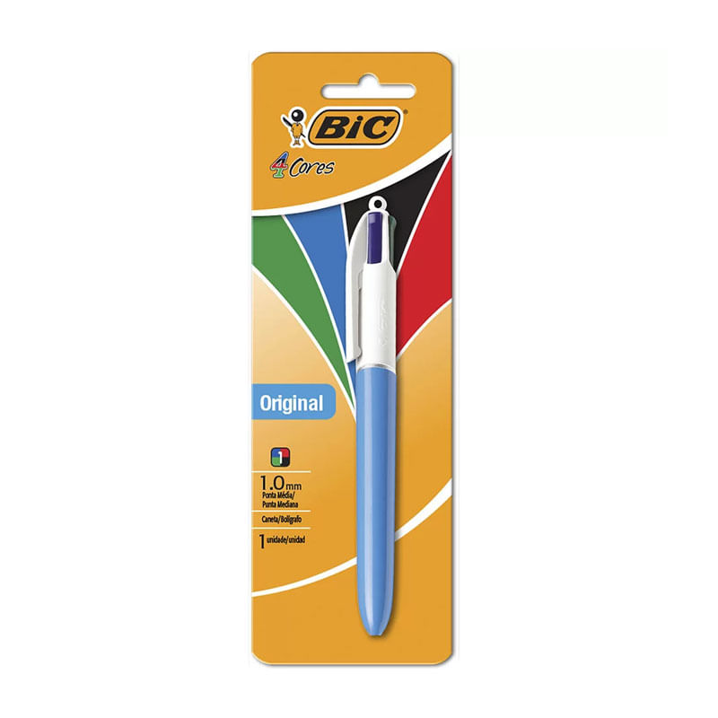 Caneta Esferográfica 4 Cores Bic 1 Unidade