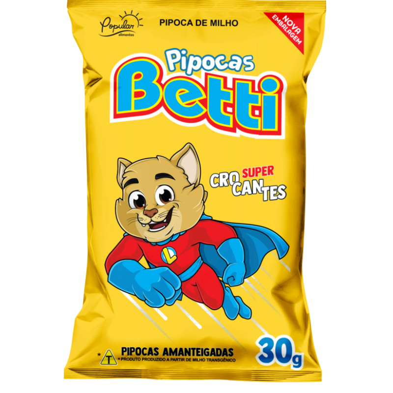 Pipoca Betti Met Amarela 30g