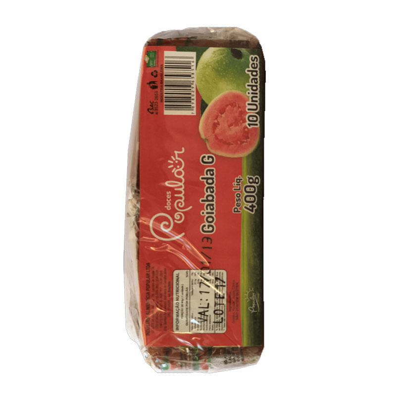 Doce Goiabada Popular Média 400g