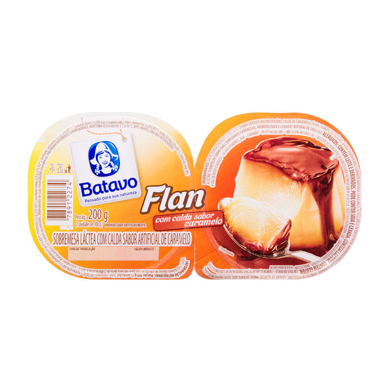 Sobremesa Flan de Caramelo Batavo 200g