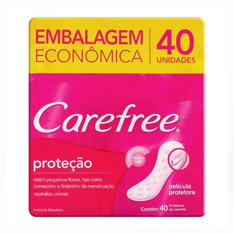 Absorvente Carefree Proteção com Perfume 40un