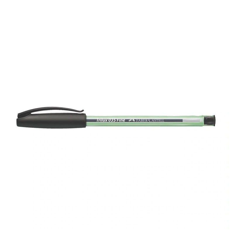 Caneta Esferográfica Faber Castell 035 Fina Preta Unidade
