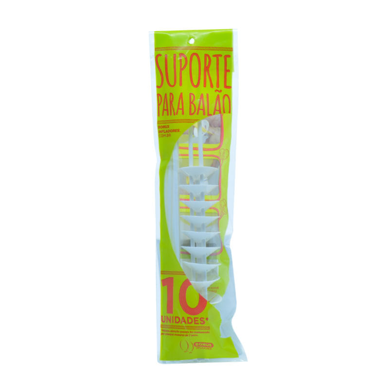 Kit Suporte para Balão Bônus  30cm Branco