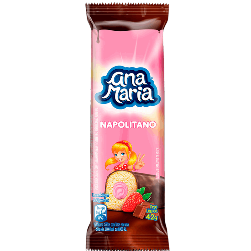 Bolinho Ana Maria Cobertura Napolitano 42g