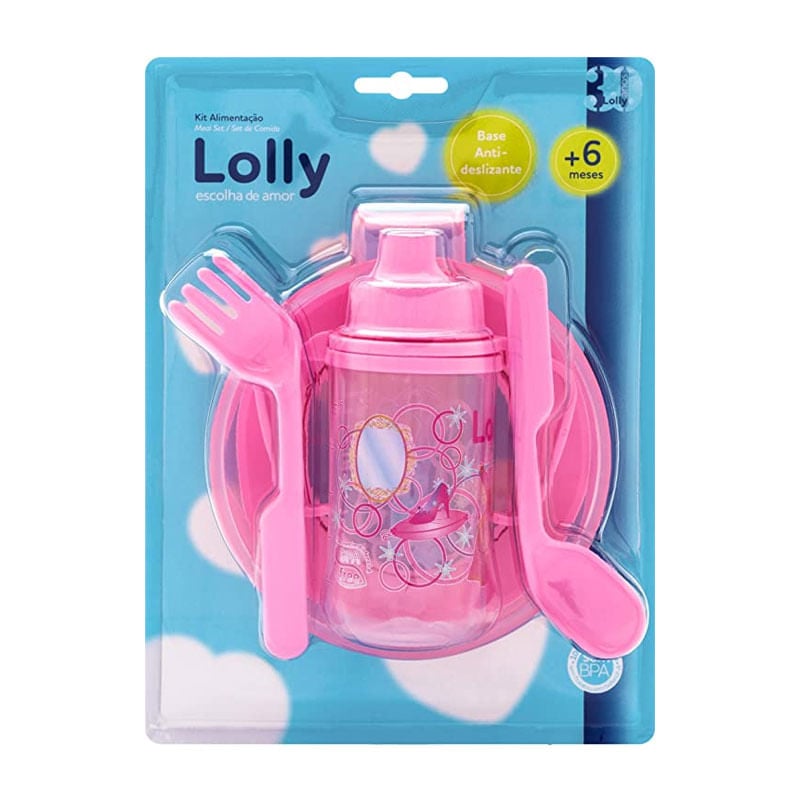 Kit de Alimentação Lolly Rosa 4 Peças