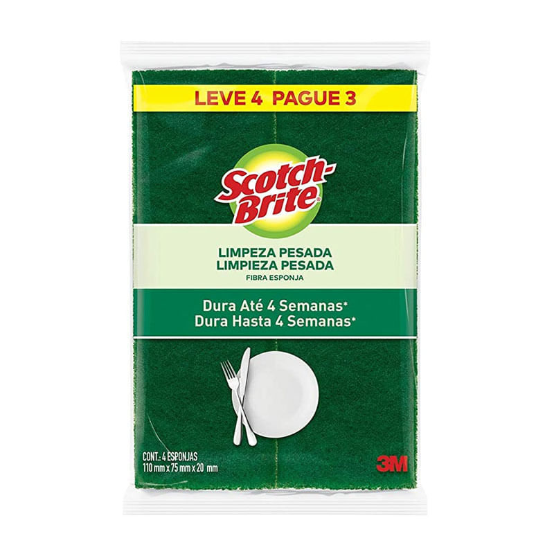 Esponja Scotch Brite Multiuso Leva4 Pague3