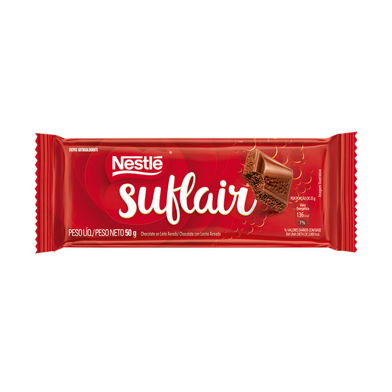 Chocolate Suflair ao Leite 50g