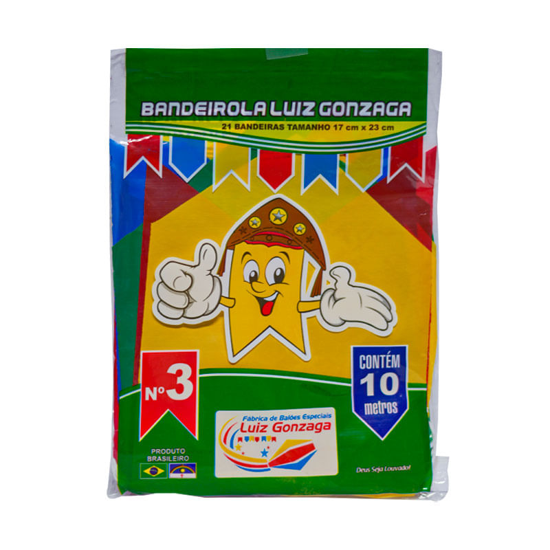 BANDEIROLA JUN LG C 10M 21 BAND 17X23CM