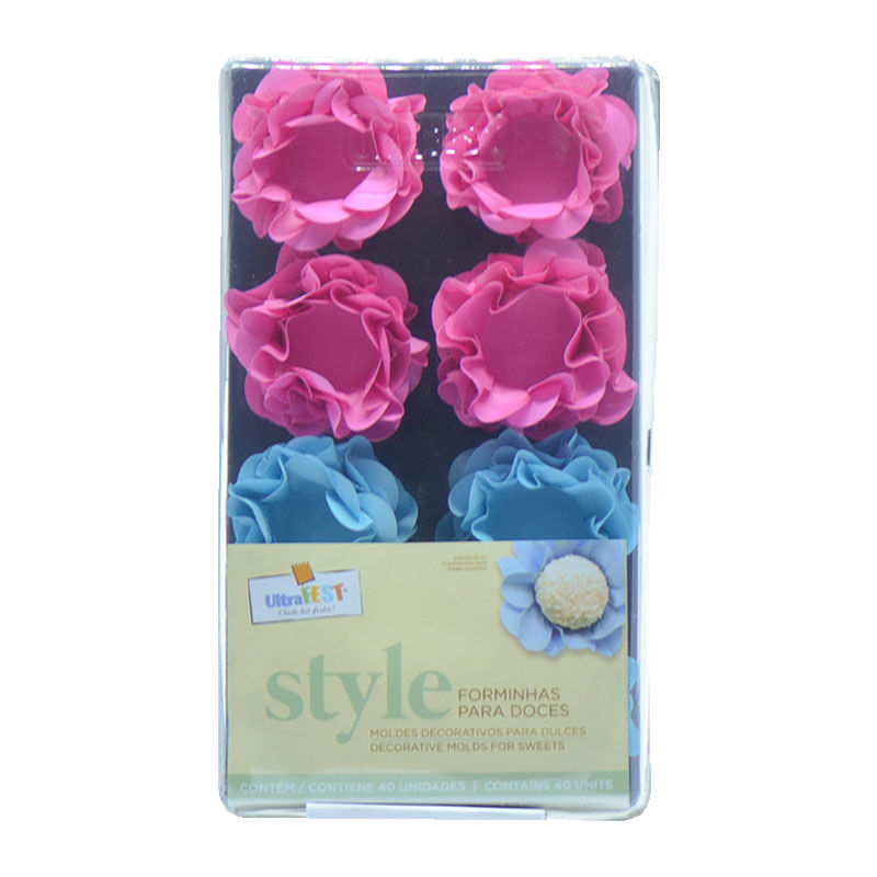 Forminha UltraFest Style Azul Claro e Rosa Claro