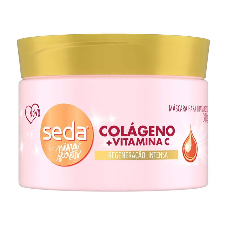 Mascara Para Tratamento Seda Colégeno e Vitamina C 300g