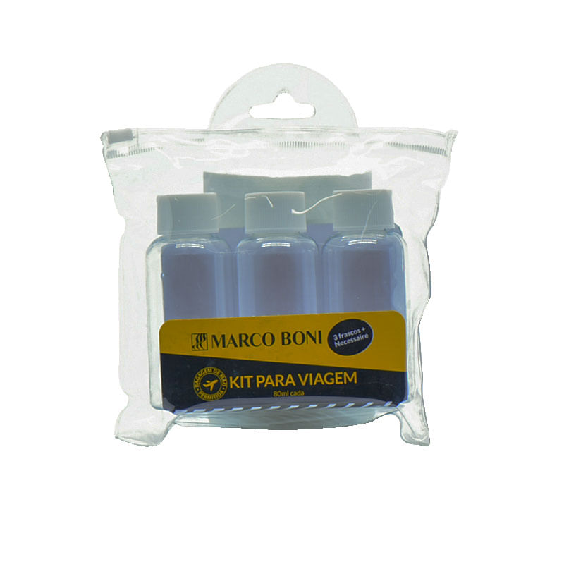 Kit para Viagem com 3 Mini Frascos 