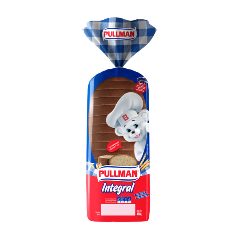 Pão Pullman Integral 400g