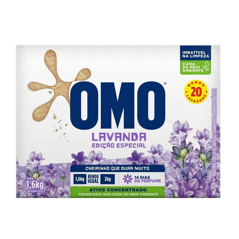 Sabão em Pó Omo Lavanda Caixa 1,5kg