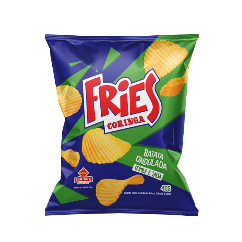 Batata Ondulada Coringa Cebola Salsa 40g
