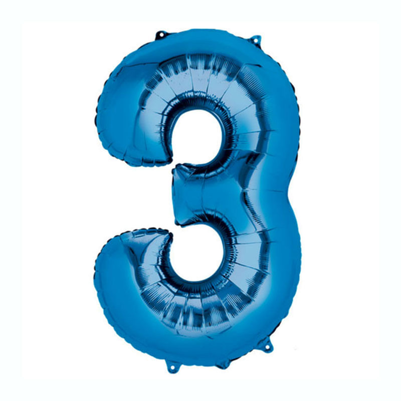 Balão Azul N 3 Super Shape 