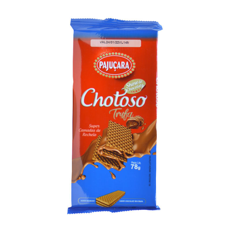 Biscoito Wafer Pajuçara Trufas 78g