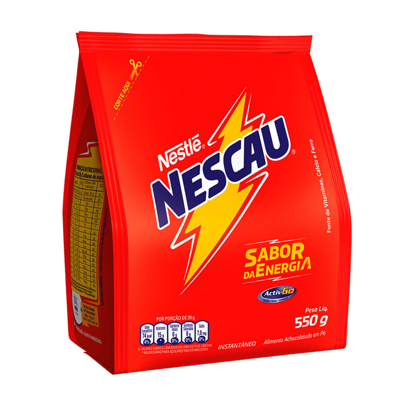 Achocolatado Pó Nestlé Nescau 550G Sachê