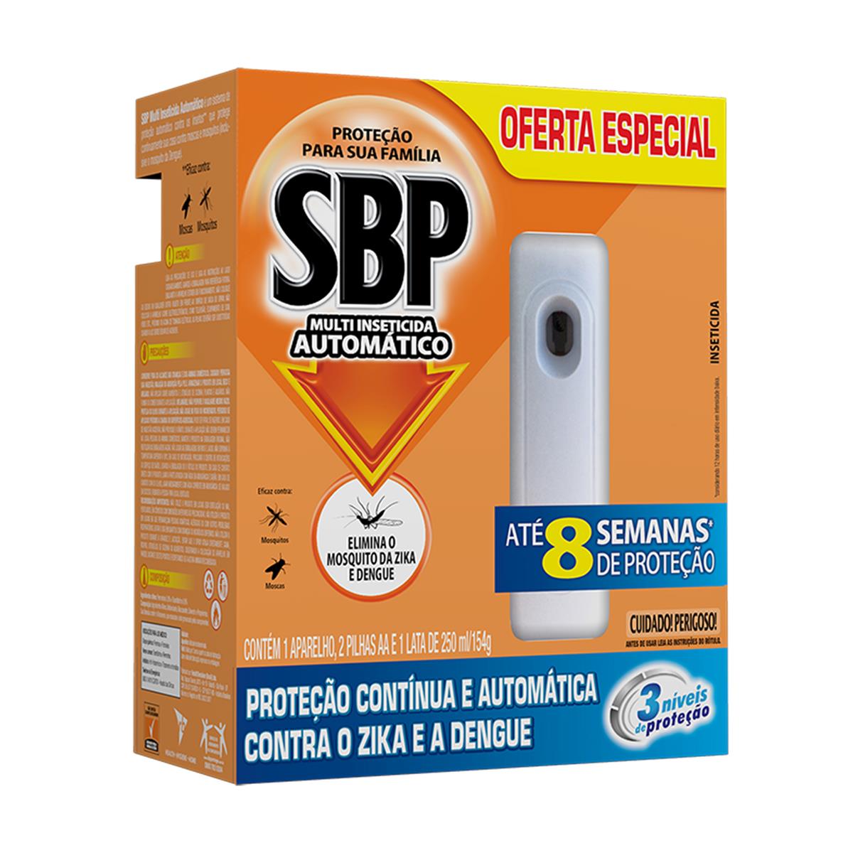 Multi Inseticida Automático SBP 250ml Tradicional Caixa