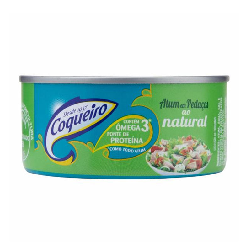 Atum Coqueiro Pedaços ao Natural 170g