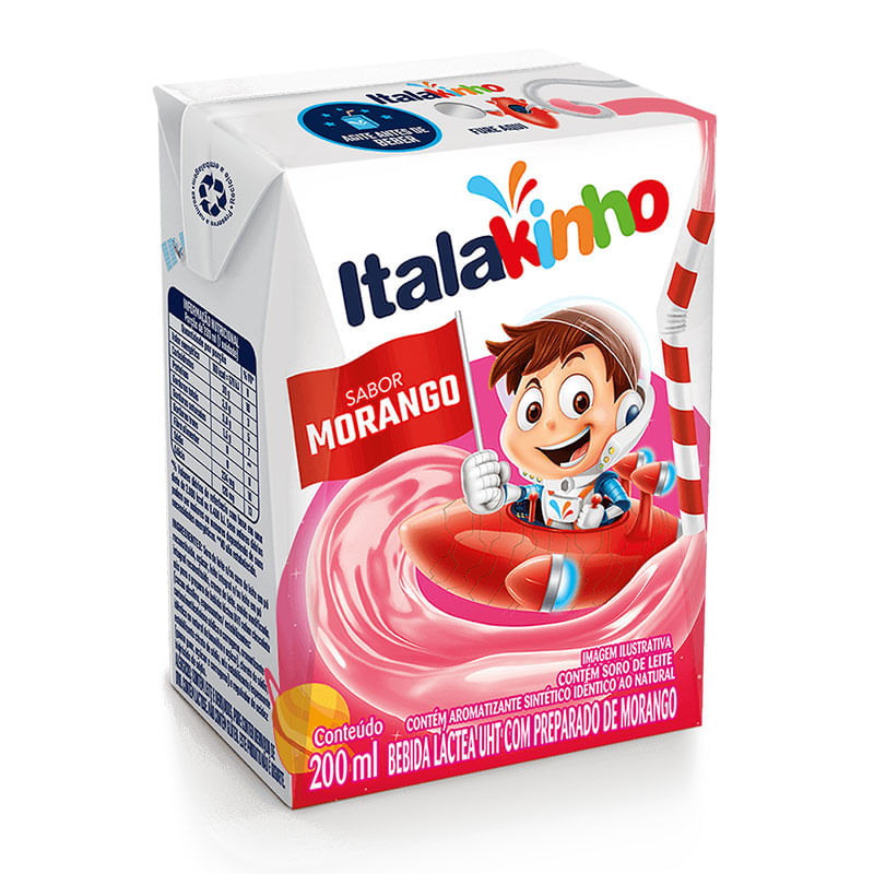 Bebida Láctea Italac Uth Morango 200ml